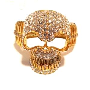 Rhinestone Skeleton Bracelet
